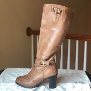 Tall Tan Leather Boots by Charles David